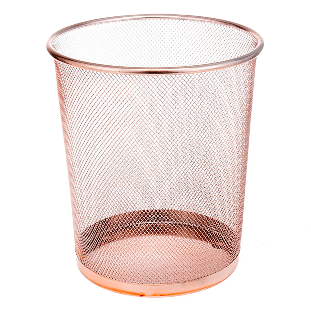 Colored Office Round Metal Mesh Waste Can