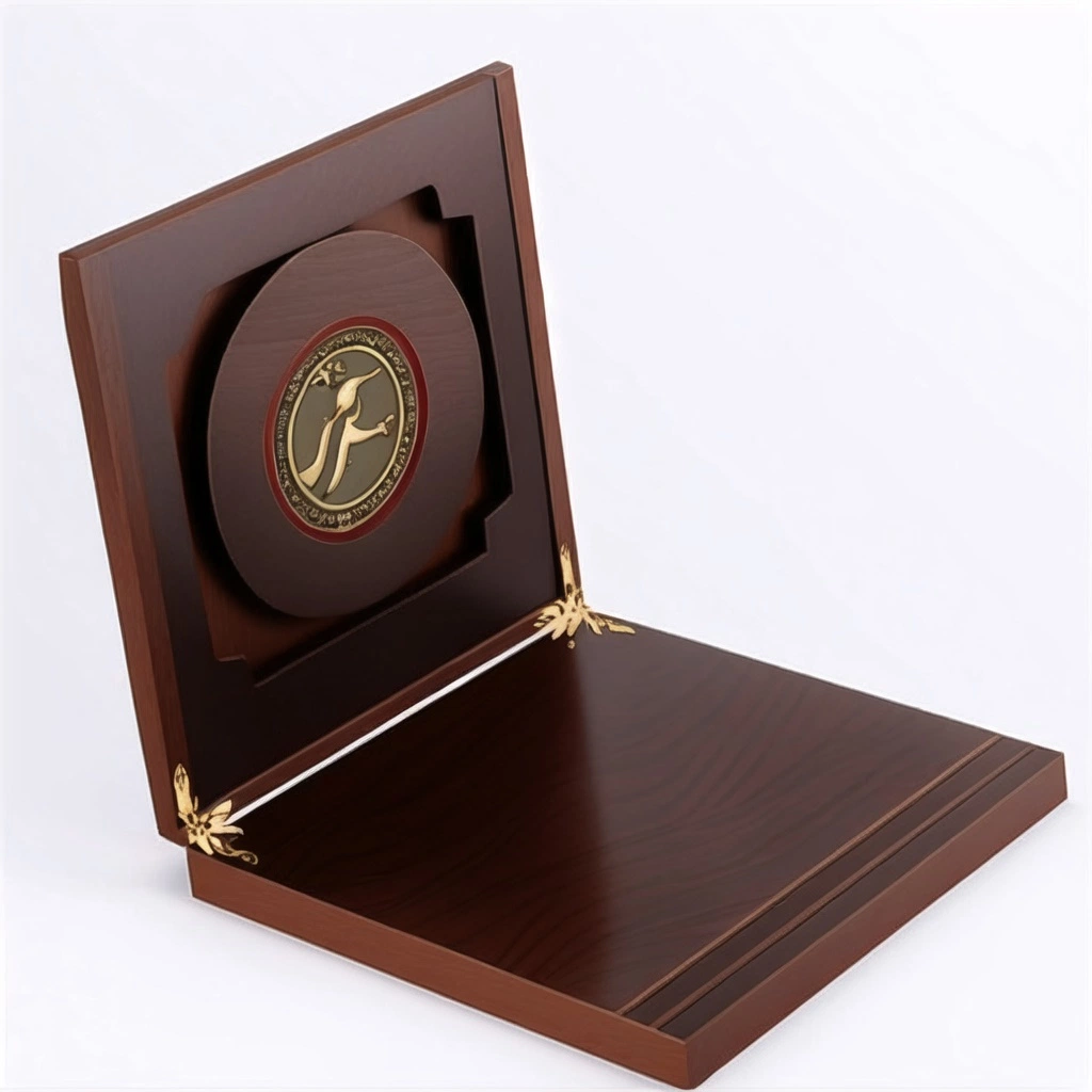 Wall Designs Award Metal Frame Engraving Wooden Plaque