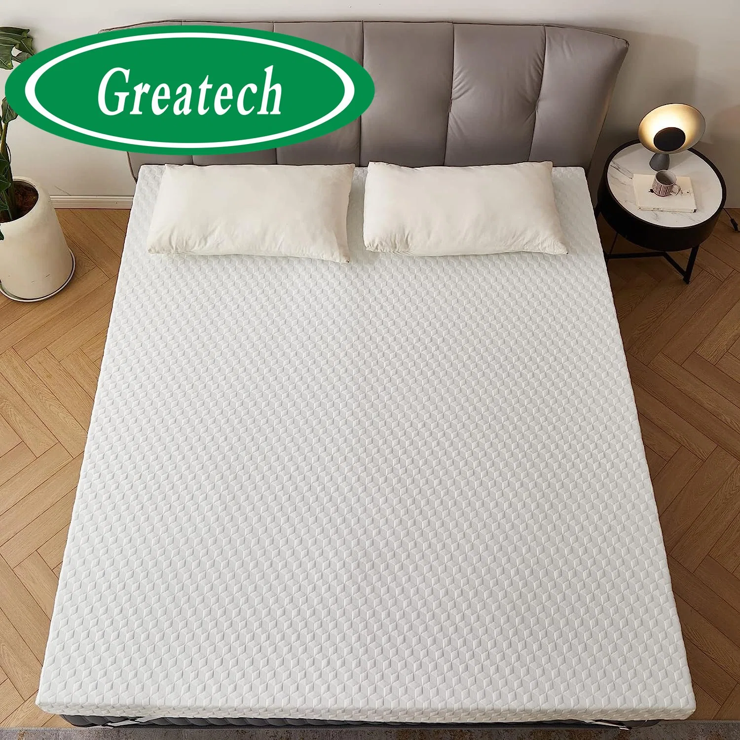 Gel de haute qualité indépendant en porcelaine de style moderne, double nature, latex Matelas en mousse à mémoire de forme