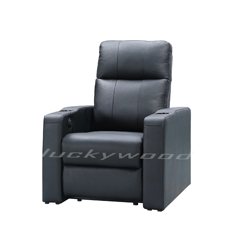 Custom Home Theater Seat with Leather or Fabric in Electric Recliner