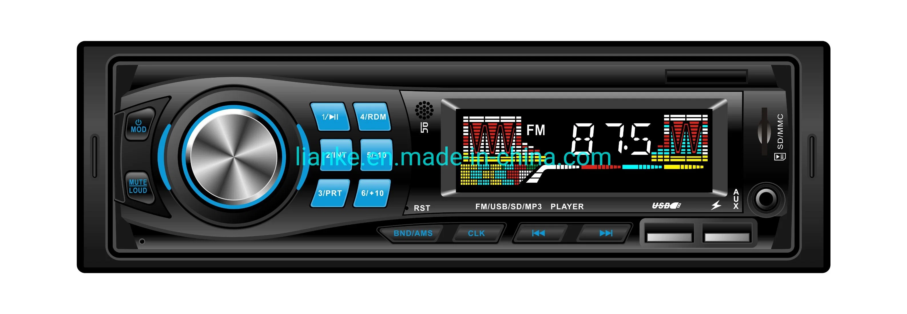 Lecteur multimédia audio MP3 de voiture avec USB/FM