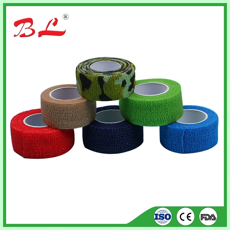 Self Adherent Cohesive Wrap Bandages Finger Tape Rainbow Color First Aid Self Adherent Cohesive -F