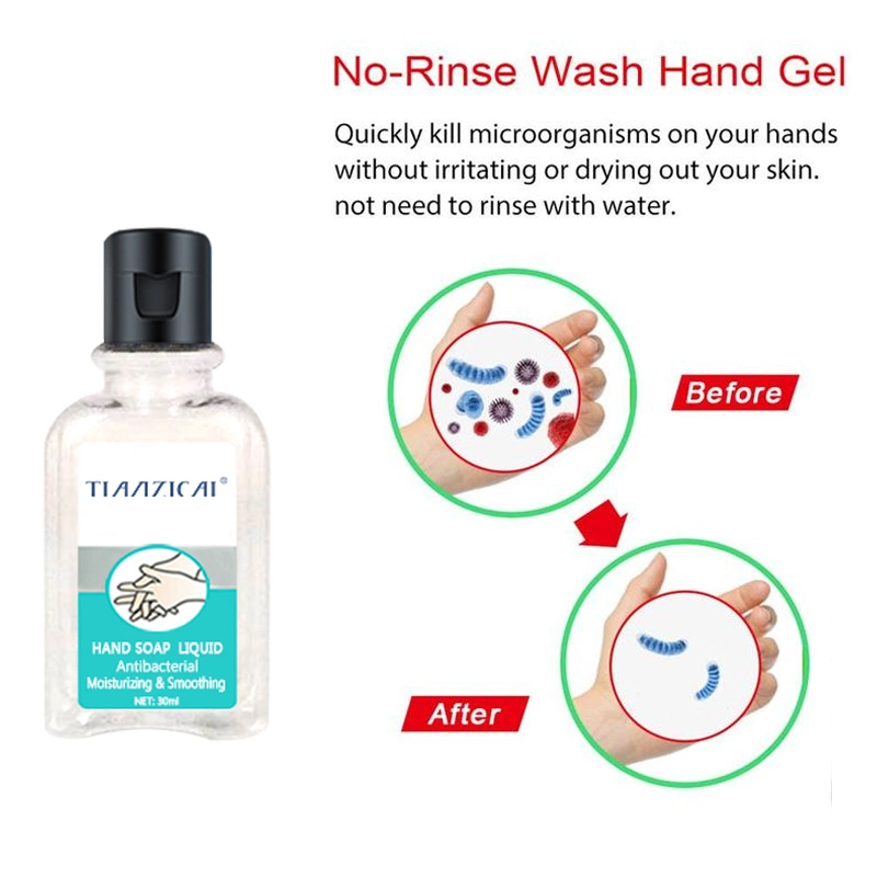 Anti-Bacterial Glycerine 30ml China Liquid Soap Gel Skin Care Hand Sanitizer Factory