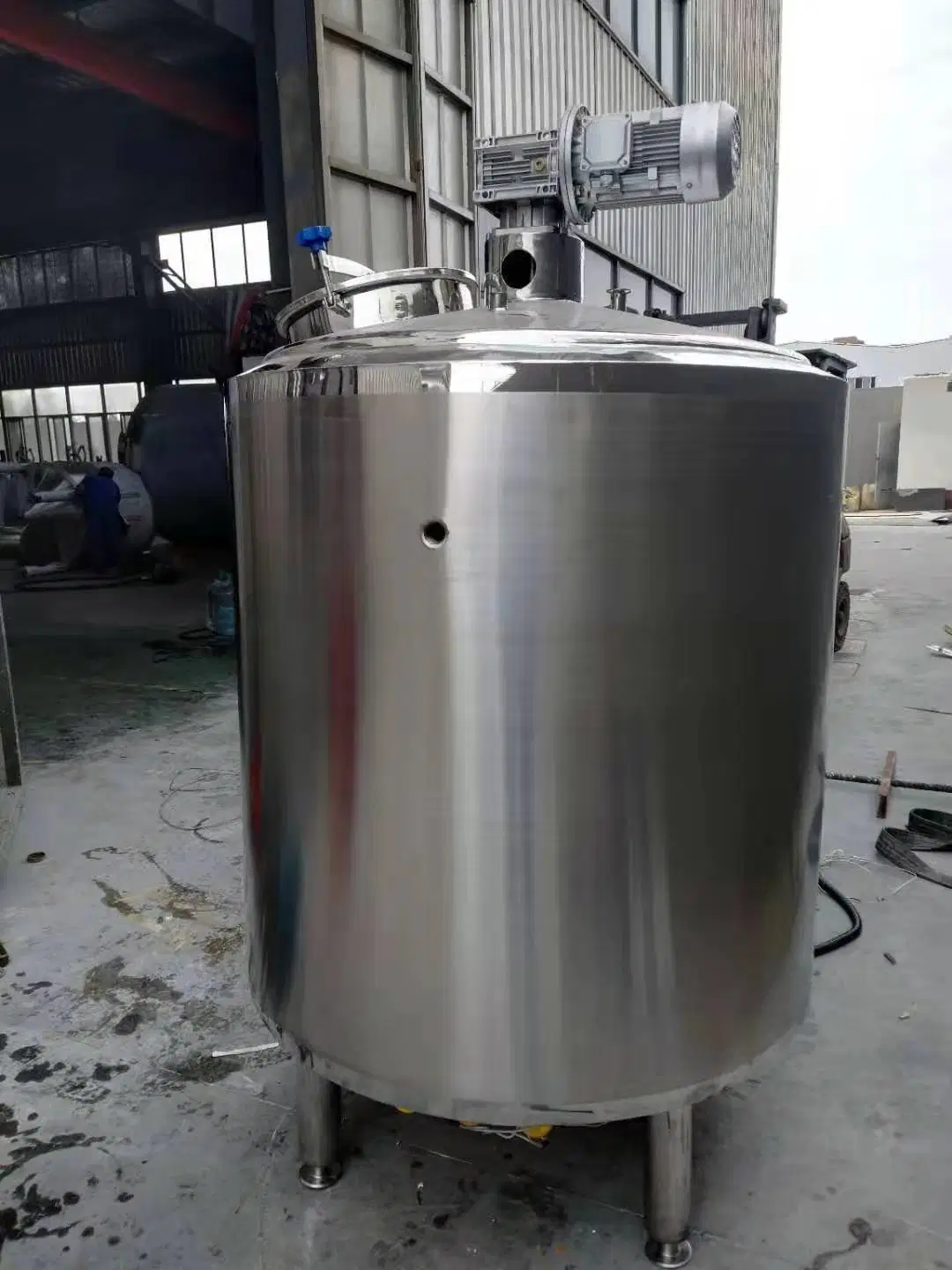 1000L 2000L Fruit Juice Milk Electric Jacketed Insulation Mixing Tank