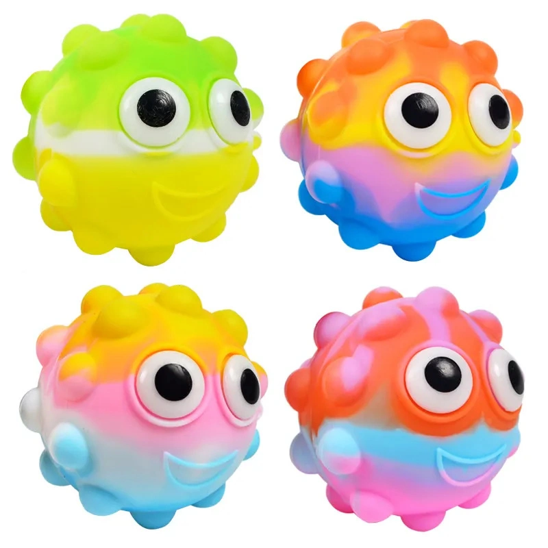 Children's Puzzle Toy Rat Pioneer Bubble Ball Cute Silicone 3D Finger