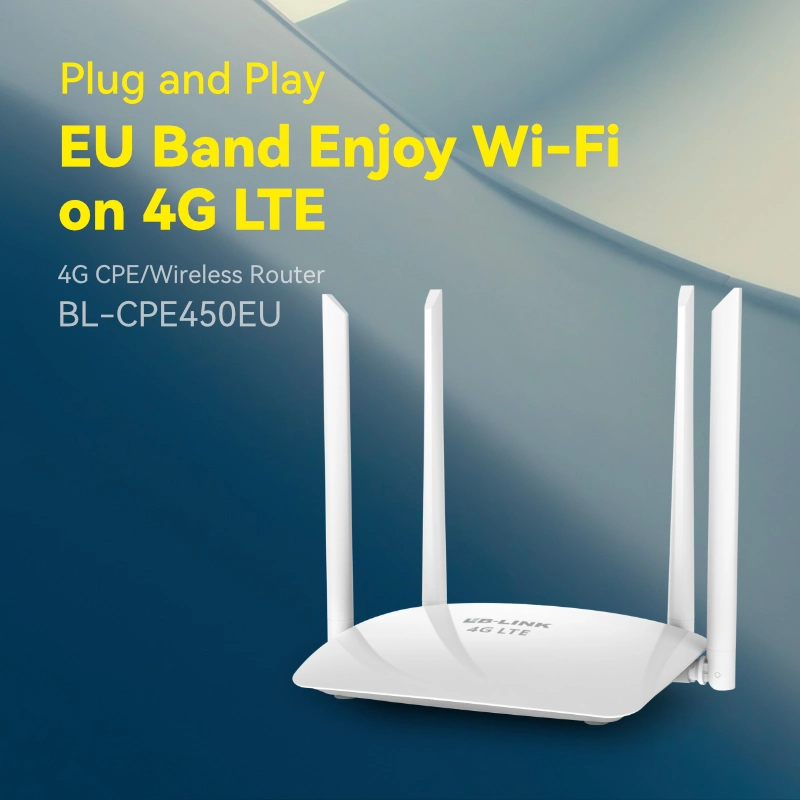 LB-LINK BL-CPE450EU 4G LTE (TDD Y FDD/3G WCDMA/GSM) Chipset MediaTek Router 5G 300Mbps de alta velocidad compatible con Qualcomm Router diseñado de fábrica