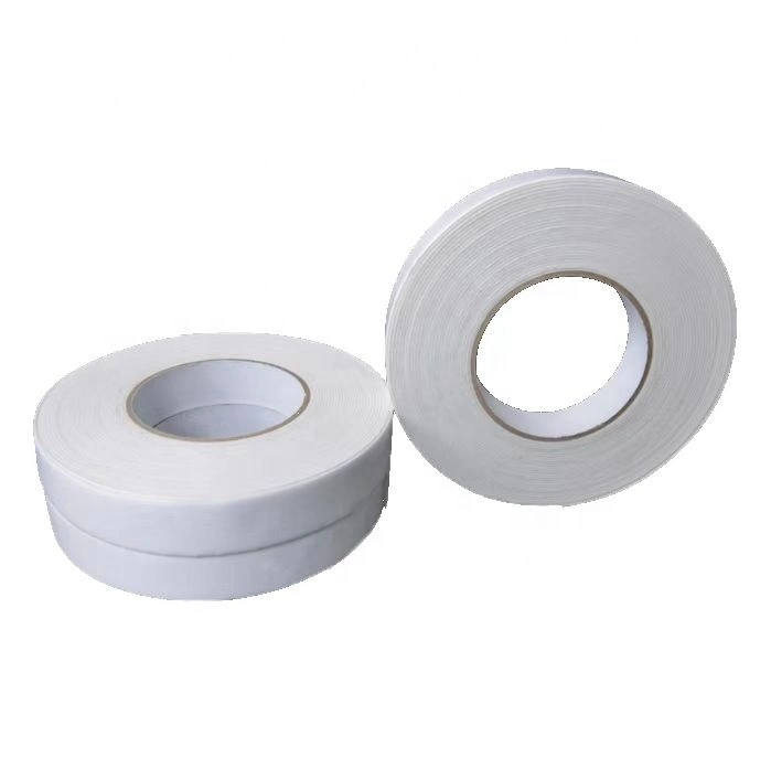 White Double Sided Solvent Based Glue Good Holding Power Tissue Tape Double-Side Tape