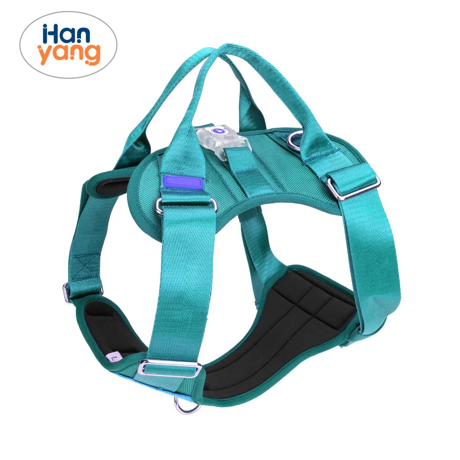 Hanyang OEM Custom Pet Harness, Bling Rhinestone Cat Adjustable Cat Vest Harness Walking Harness Sets for Puppy Small Dog Cat