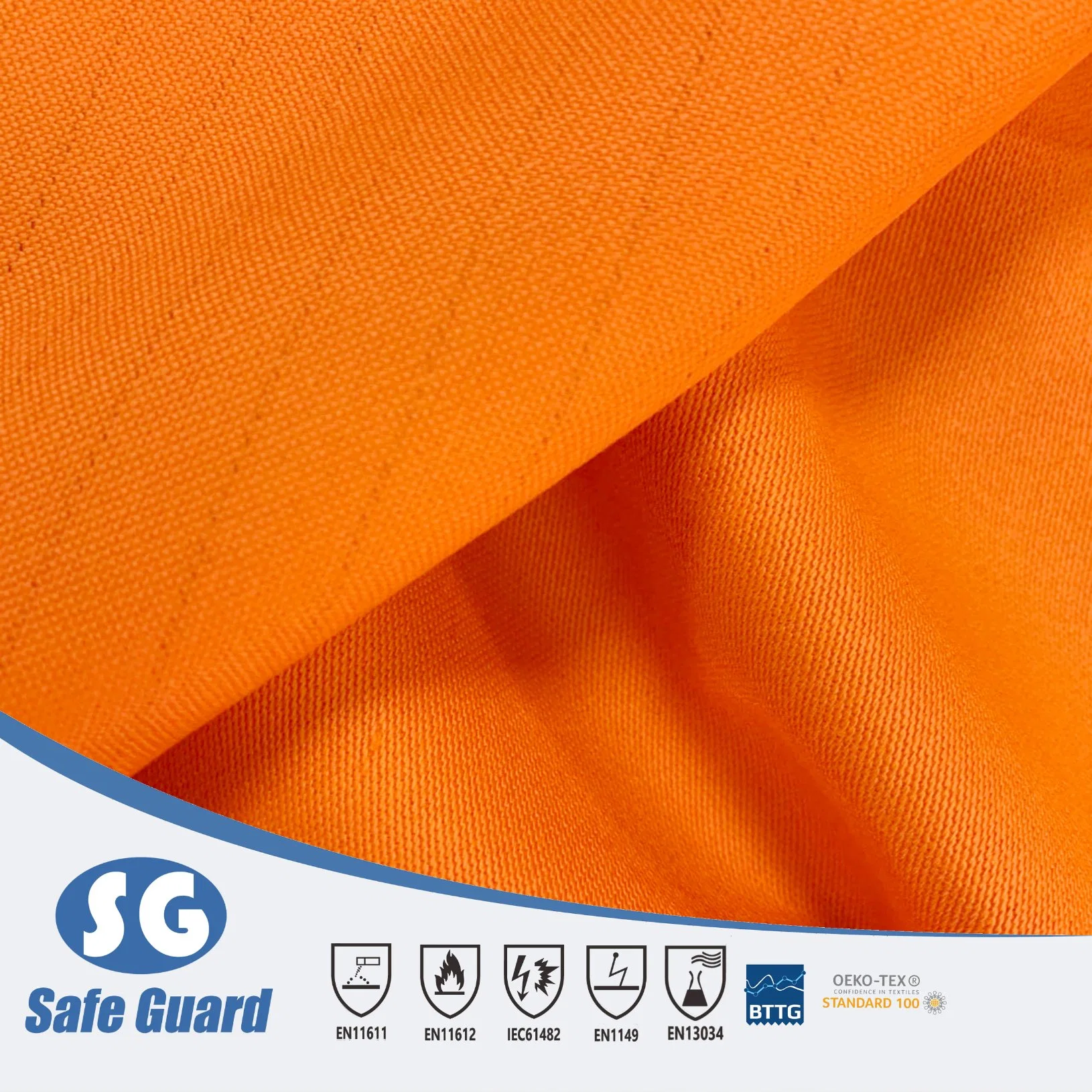 280GSM Fireproof Anti Static Chemical Proof Twill Fabric for Safety Uniform