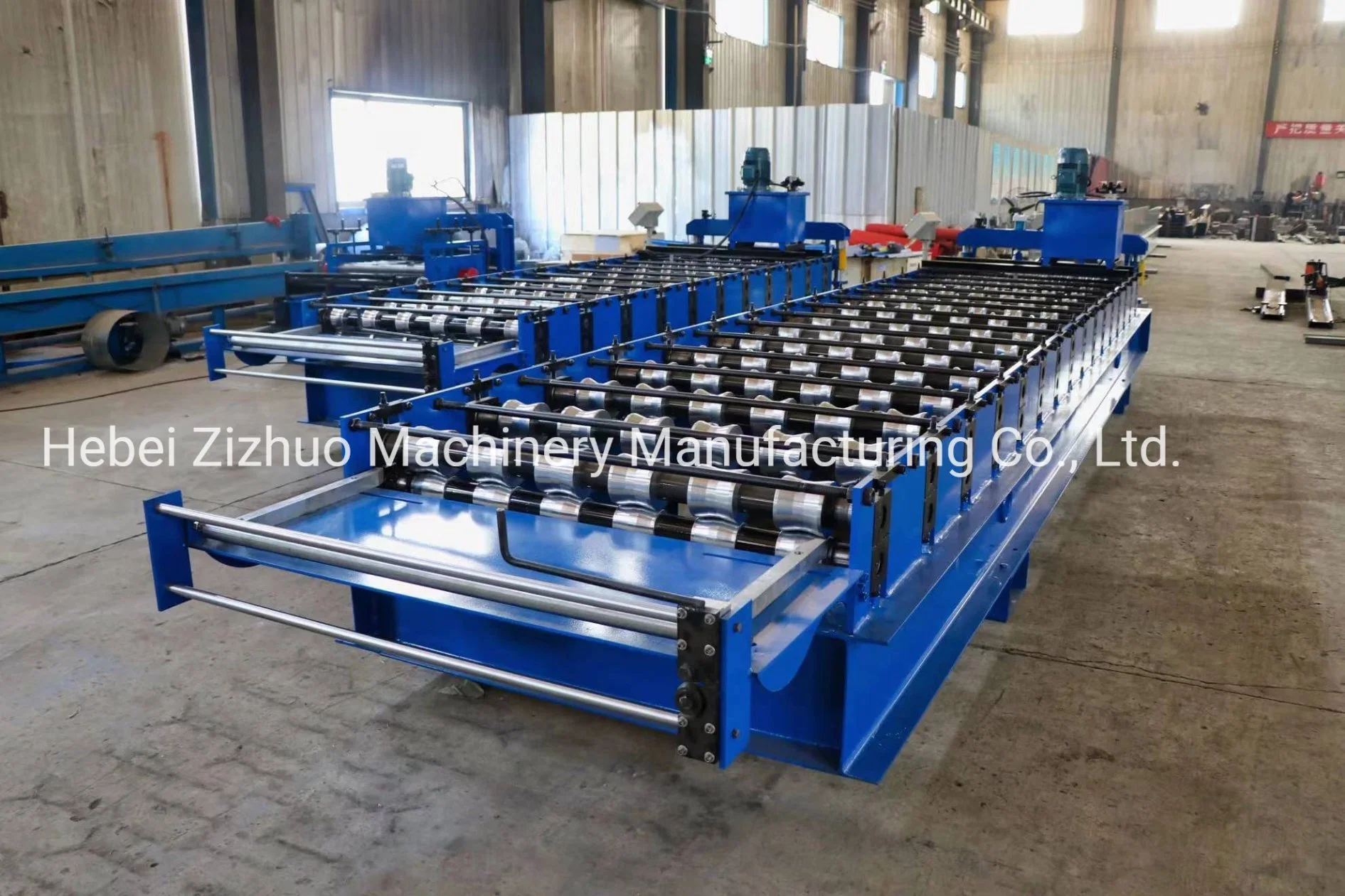 Vente chaude Ibr Tr4 Tr5 PC4 PV8 Acier Double Couche Deck et Tôle de Toiture Trapézoïdale Formant la Machine de Fabrication de Matériaux de Construction Prix de la Machine.