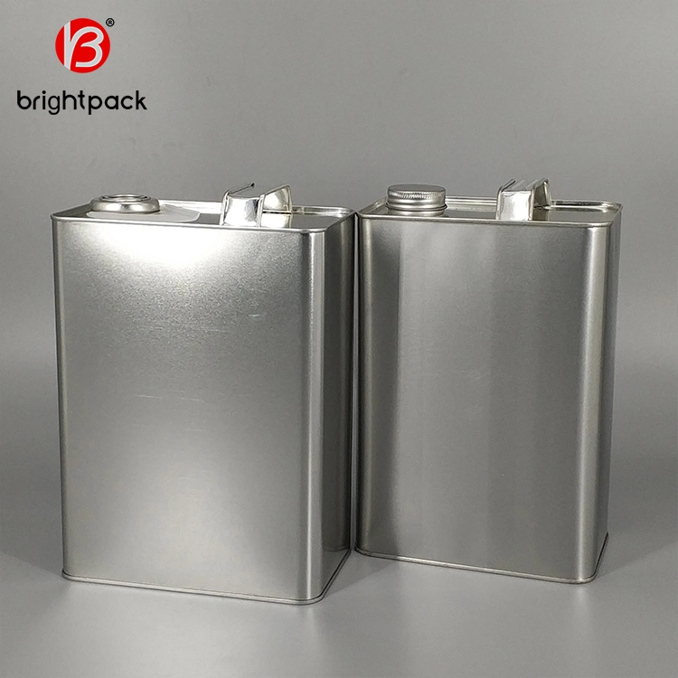 Fabricante China estilo rectangular de 4L Lata cuadrada de metal utilizado para la gasolina, aceite Productos químicos