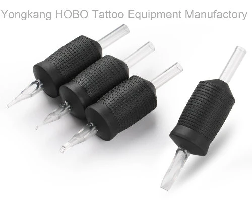 Comercio al por mayor de caucho de silicona suave Tattoo Grips Suministros desechables de 30 mm.