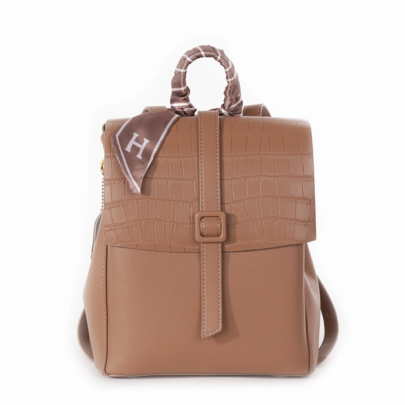 Fashion Custom Fashion PU Leather School Backpack Bag for Women