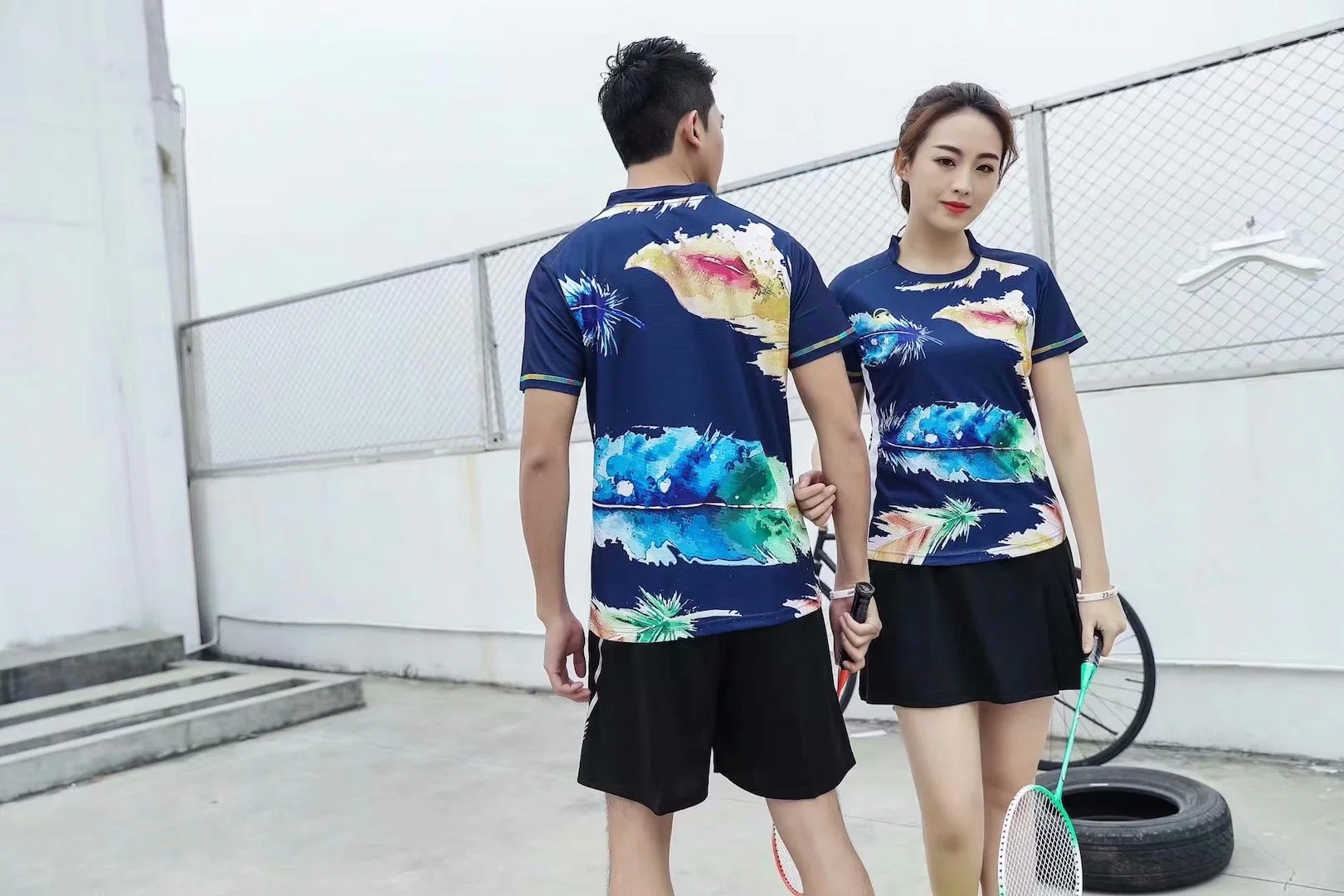 2019 Fashion Badminton Hommes et femmes Jerseys et court-circuit