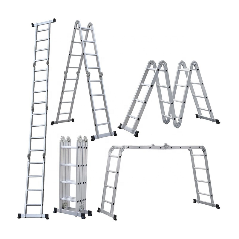 Escalera plegable de aluminio 4x4 4,7m Multi-pourpose con en 131