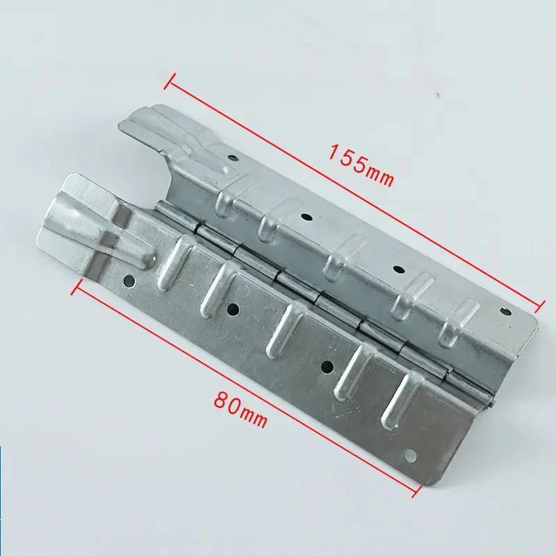 Factory Sales Galvanized Steel Wooden Box Connector Metal Hinge Foldable Crate Pallet Collar Hinge 220mm Hinge Hardwares