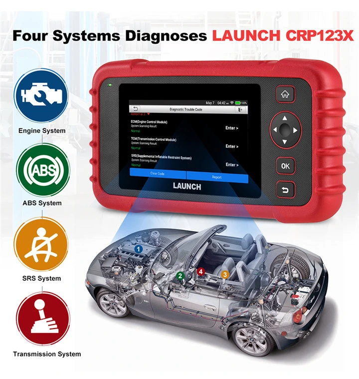 Launch Crp123X Car Code Reader Auto Diagnostic Tool