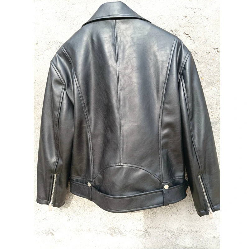 Genuine Horseskin Leather Bomber Outerwear PU Coats Blazer Jackets Clothes