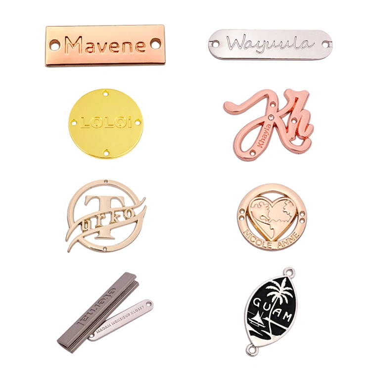 Wholesale/Supplier 3D Custom Logo Sticker Metal Tag for Luggage/ Pet Name/ Handbag/Shoe/Garment