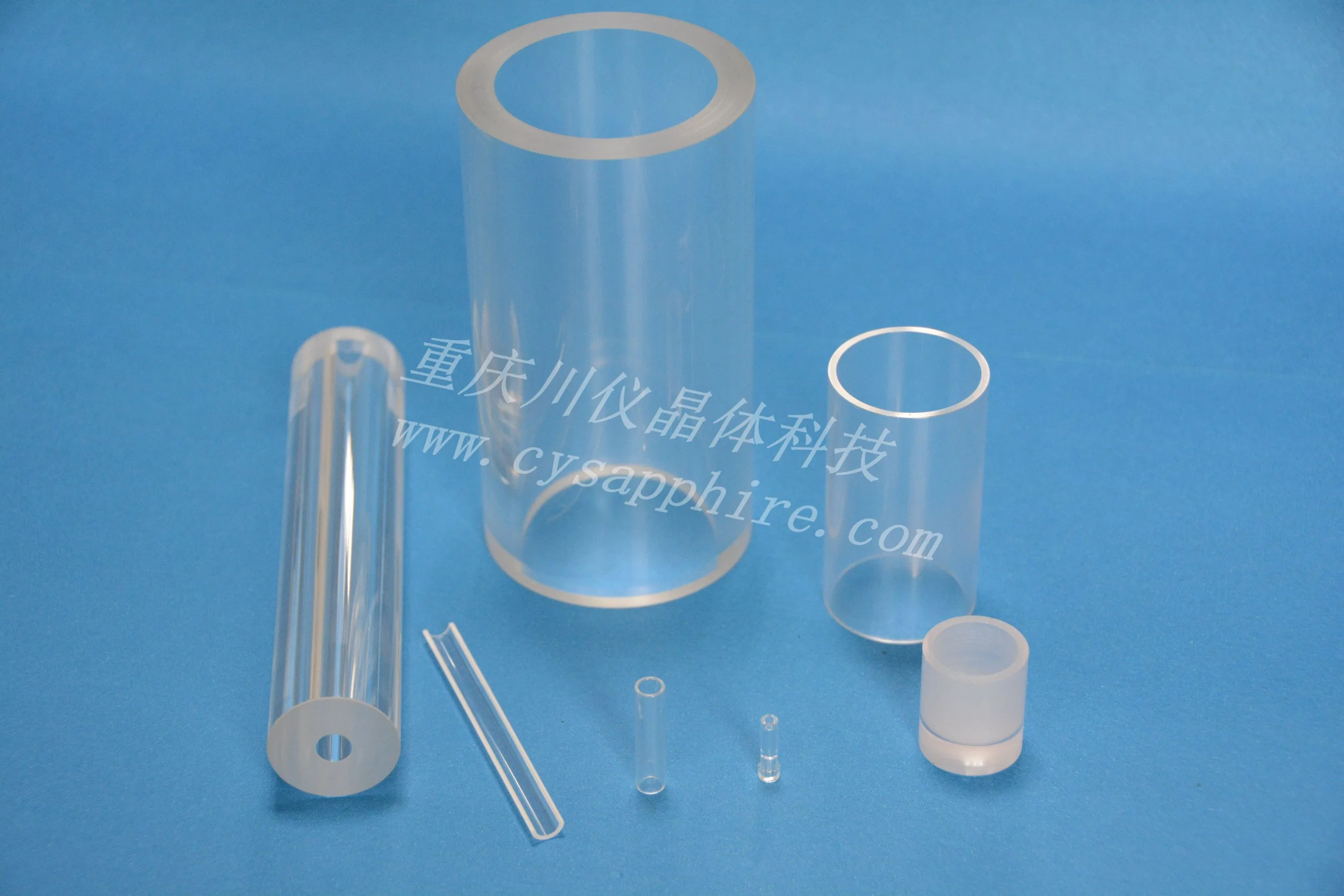 Fabriqué en Chine, OEM d'usine de qualité optique avec de nombreuses tailles utilisées pour contrôler le flux de fenêtre en tube de saphir.