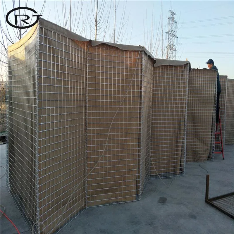 High Strength Big Sand Hesco Barrier Mil8 Military Sandbags Defensive Barrier Hesco Bastion Dirt Filled Hesco Wall