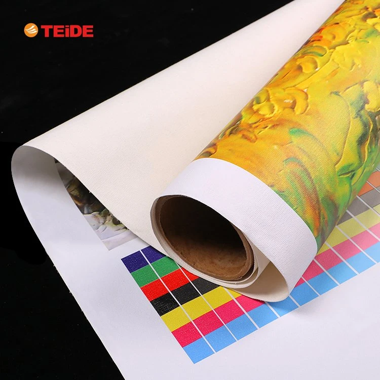 Eco-Solvent Poly/Cotton Canvas Roll Inkjet Art Canvas Roll Latex UV Digital Printing
