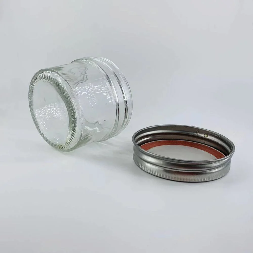 Clear Jam Baby Food Grade Caviar Cake Dessert Glass Jar Container with Lid