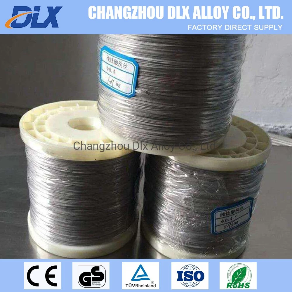 High quality/High cost performance  Factory Price Gr1 Gr2 Gr5 Metal Titanium Alloy Titanium Round Wire Coils