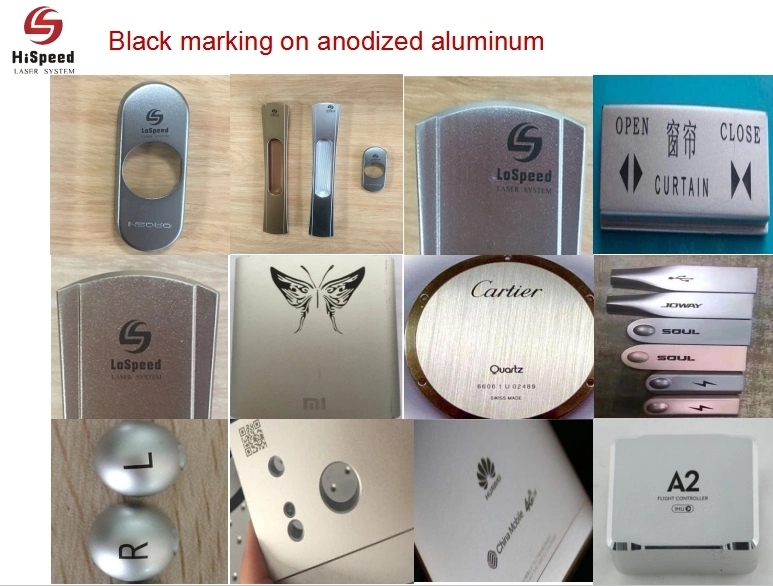 Hispeed Mopa Fiber Laser Marking Machine for Stainless Steel Color White Black Marking
