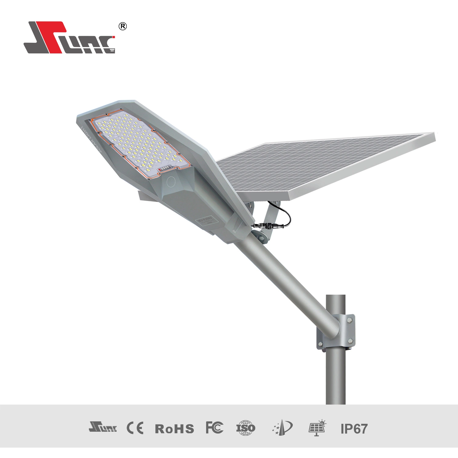 Sunc 100W 200W 300W 400W IP67 Outdoor IP65 Hot Sell Factory Price Chinese Manufacturer Aluminium Spilt LED Solar Street Light Mj-Xj804 3000lm