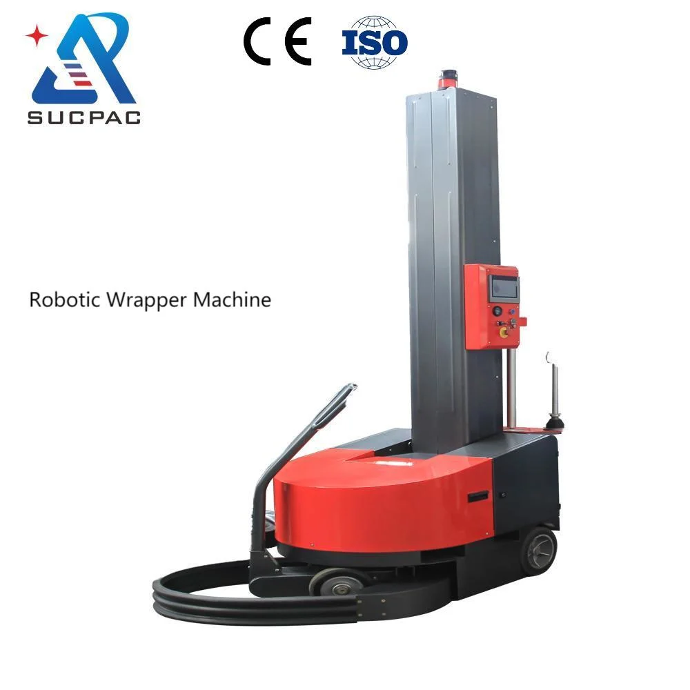 Self-Propelled Robot Packing Wooden Case Random Pallet Size Robot Pallet Wrapping Machine