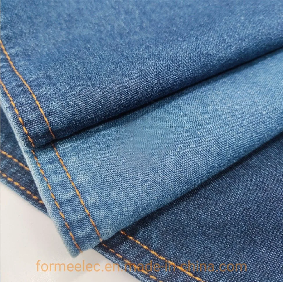 T/C Twill Denim Fabric Elastic Free Jean Fabric Jeanet 16s Yarn Denim
