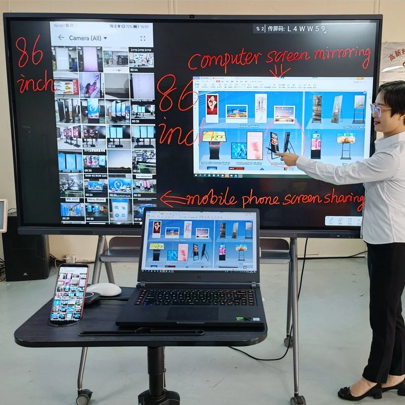 Good Quality 65 75 85 Inch Smart LCD Board Infrared Interactive Whiteboard for Business Meeting