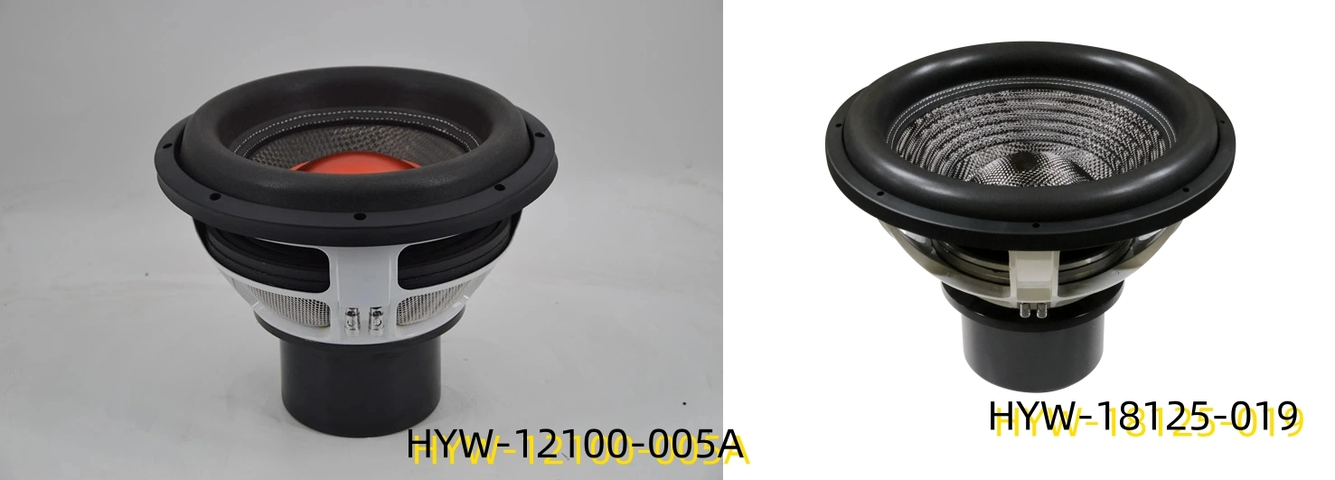 Subwoofer de grande potência de 6.5", subwoofer para automóvel de 300 W RMS, coluna profissional