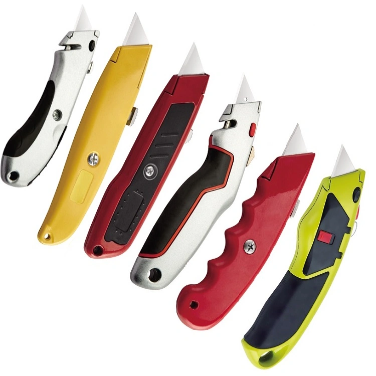 Folding Utility Knife Back-Lock Light Weight Quick Change