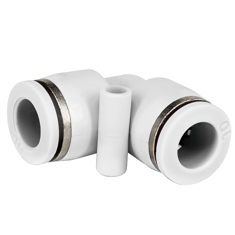2-Way PV L Type Plastic Pipe Quick Connector Tube Type L Pneumatic Fitting