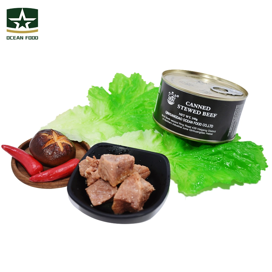 340g Emergency Ready to Eat Fast Canned Food Corned Tin Canned Stewed Beef