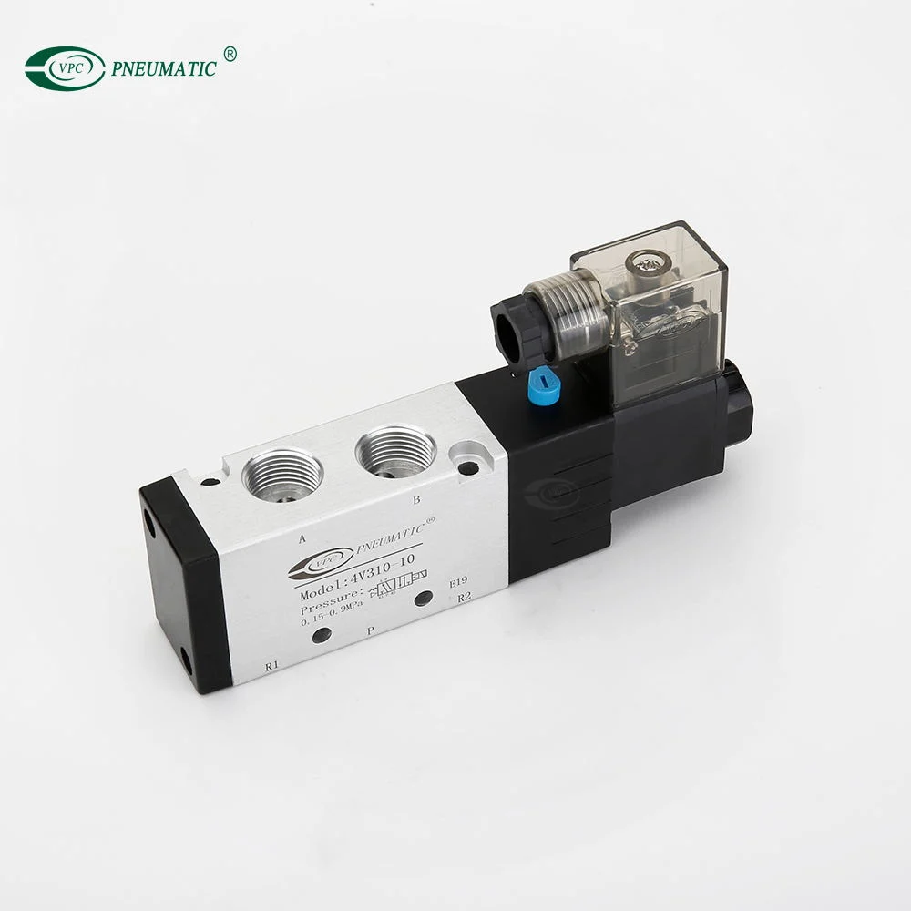 4V210-08 Airtac 5/2 Single Coil Aluminum Body Pneumatic Air Solenoid Valve