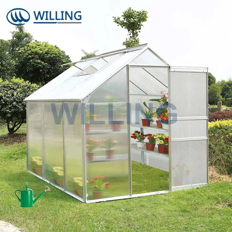 Polycarbonate Garden Greenhouse with Aluminium Green House