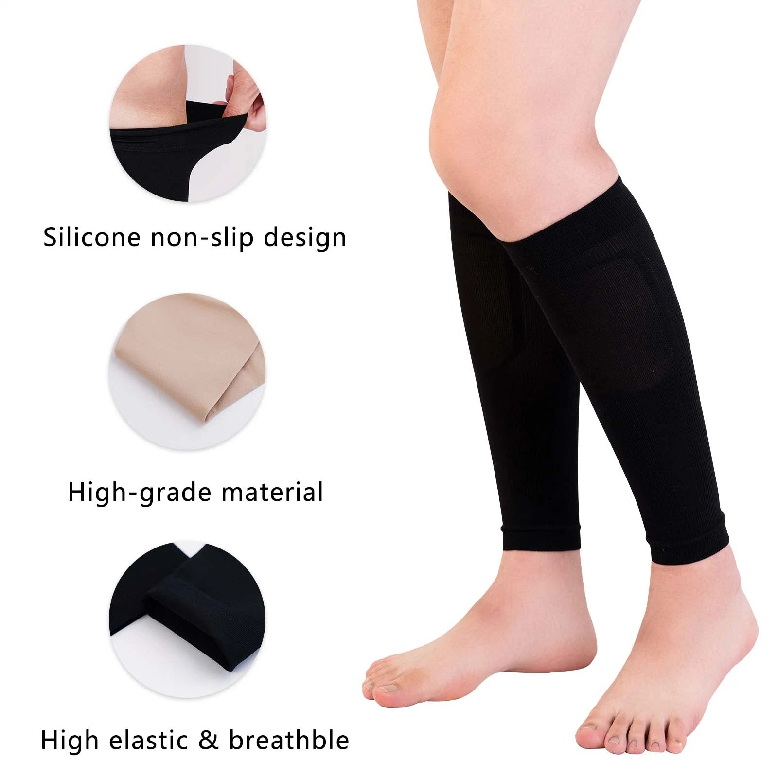 Calf Support Sleeves Legs Pain Relief 2023 for Men and Women Varicose Vein Shin Splints Support Medical Compression Calf Sleeves