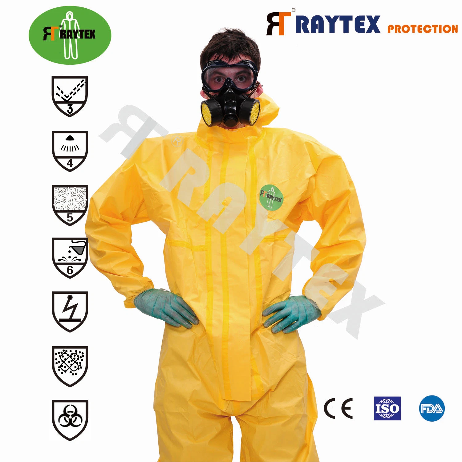 The Most Protective Disposable Surgical/Medical/Waterproof/Working/Safety/Clothing SMS/PE 90g with 2 Zipper and Hood or Boot for Hospital