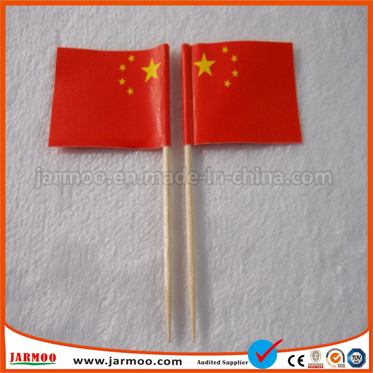 Digital Printed Bamboo Toothpick Paper Flag