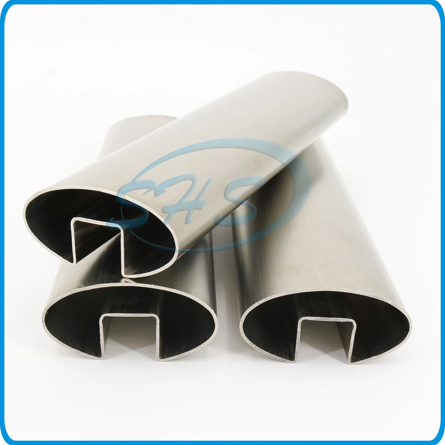 AISI 304 316L Grade Stainless Steel Oval Tubing with Groove