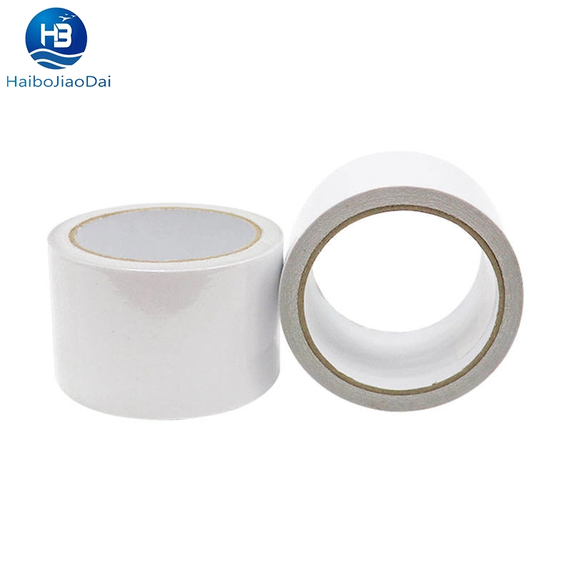 White Release Paper Double Sided Tissue Adhesive Tape for Nameplate Foam Plastic Film Bonding Splicing