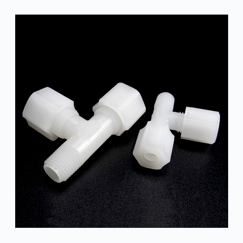 PVDF Male Run China Tees Plastic Join PVDF Female Connectors Union with SGS