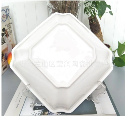 Logotipo personalizado Mayorista/Proveedor de hogar Vajilla de porcelana fina cena sopa de placas de comedor cuenco Cuenco de cerámica 9.5inch 8,5 pulg.