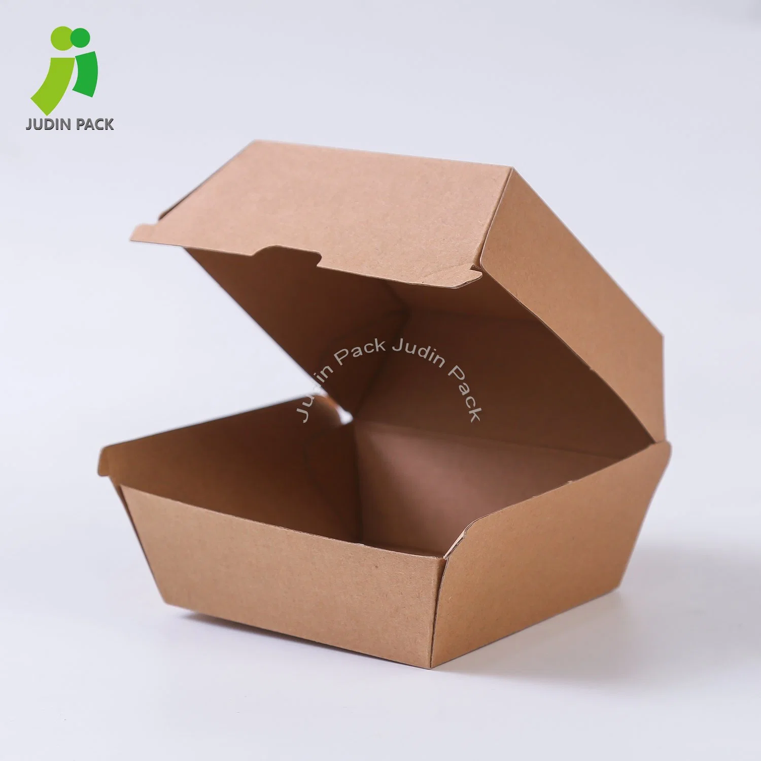 Caja de alimentación de papel corrugado desechable Kraft Takeaway