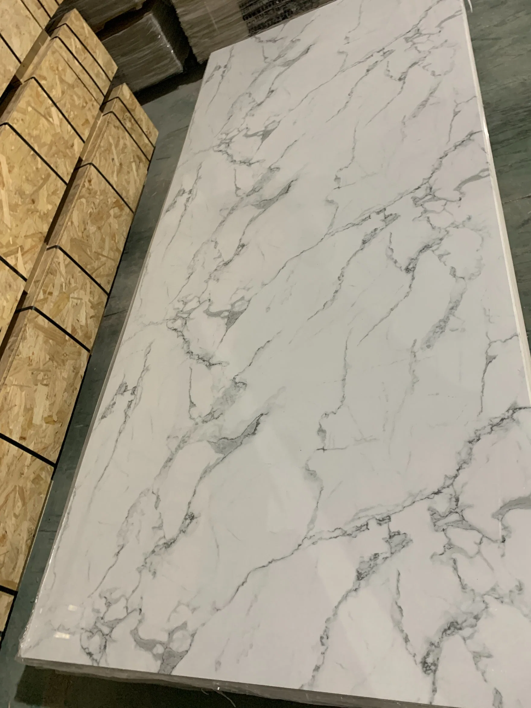 High quality/High cost performance  1220*2800 UV PVC Acrylic/Onyx Marble Sheet Low Price Factory Directly