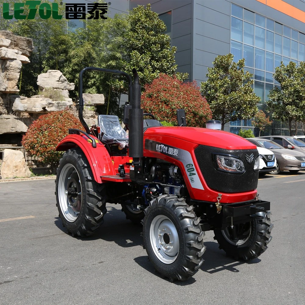 604 Nuevo diseño de maquinaria agrícola 4X4 tractor de ruedas Jardín de engranajes Precio de tractor Orchard para tierras secas agrícolas con certificado CE Tractor Agrícola 60HP/65hp