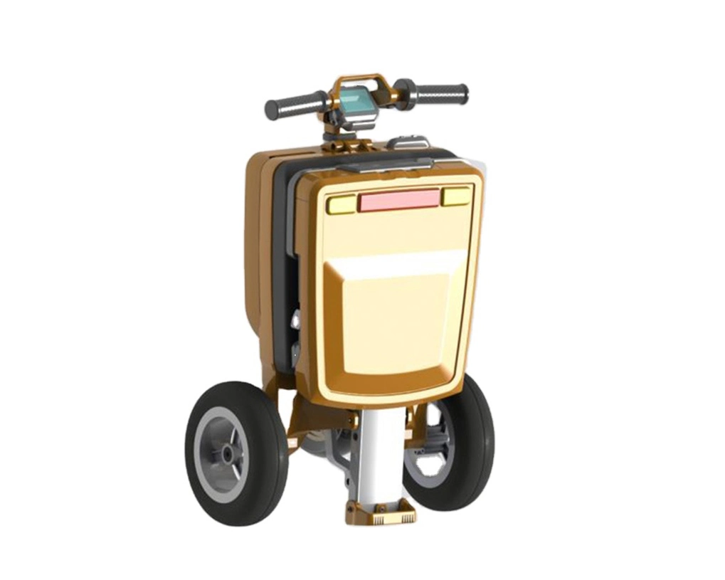 Ligero de equipaje Scooter eléctrico motorizado en silla de ruedas para ancianos